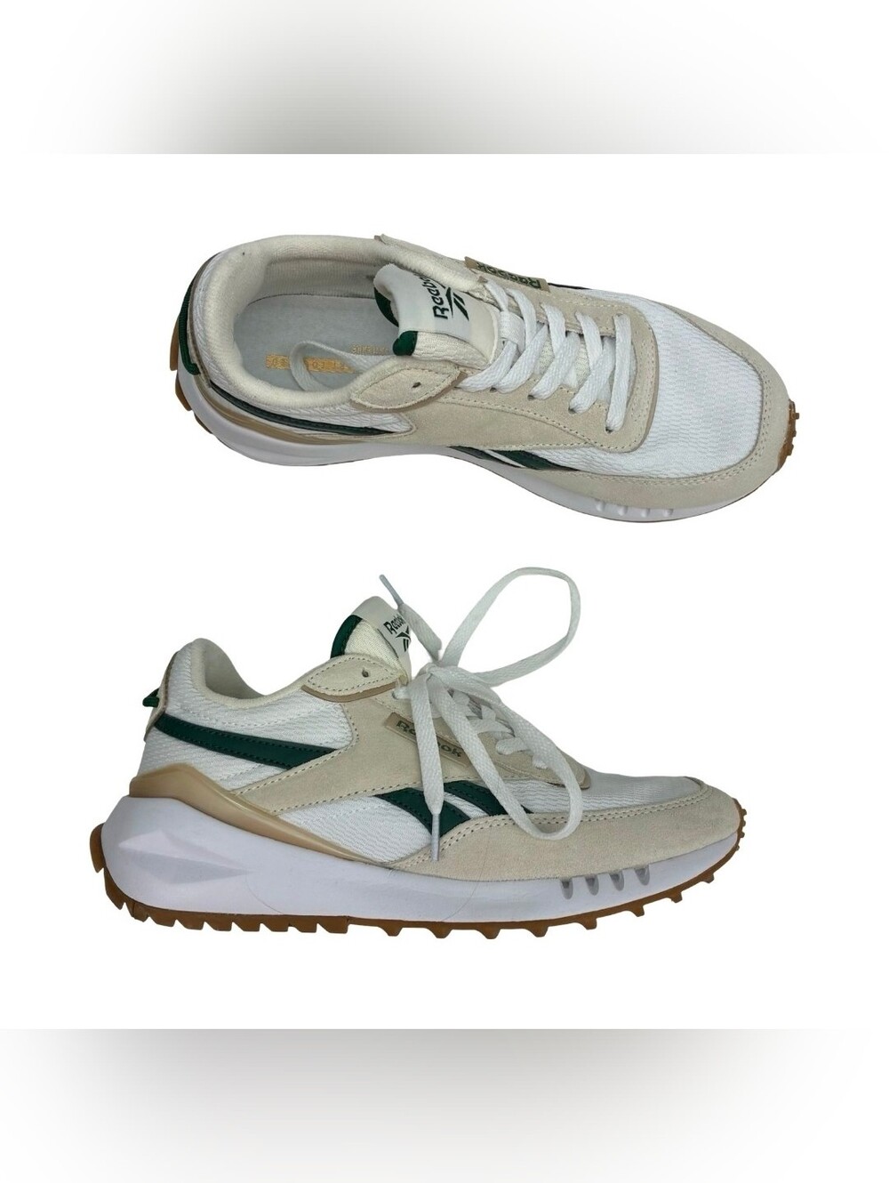 Reebok Classics Green And White Womens Sz 7